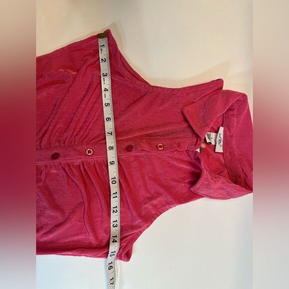 Just Polly women’s  Ruched at front placket Front button closures sleeveless - Picture 10 of 10